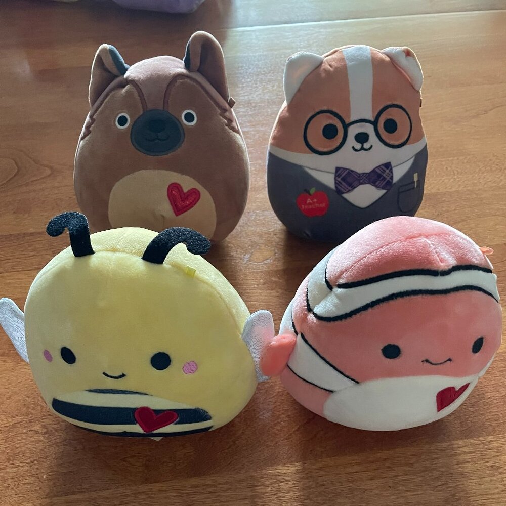 Squishmallow  Plush Bundle - Four Love for Valentines - Canadian Exclusives 5"
